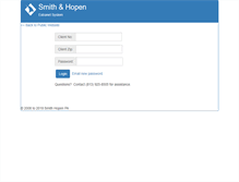 Tablet Screenshot of clientaccess.smithhopen.com